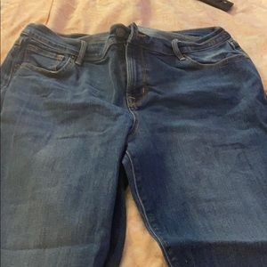Dark blue jeans